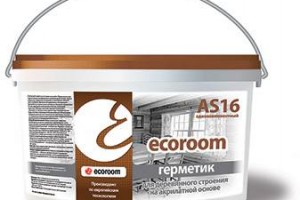 Акриловый герметик ECOROOM AS-16 для деревянного строения